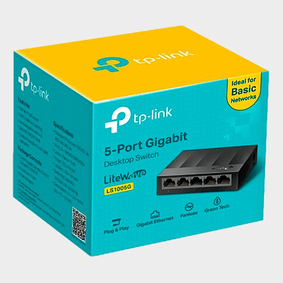 Switch TP-Link LS1005G 5 Puertos Gigabit Escritorio
