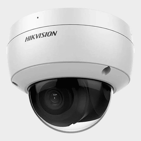 Camara Domo IP Hikvision AcuSense Exterior Fija 2.8mm 6MP PoE IR 30m WDR IP67 IK10