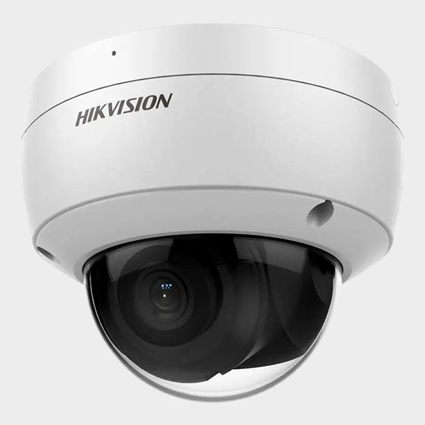 Camara Domo IP Hikvision AcuSense Exterior Fija 2.8mm 6MP PoE IR 30m WDR IP67 IK10 2