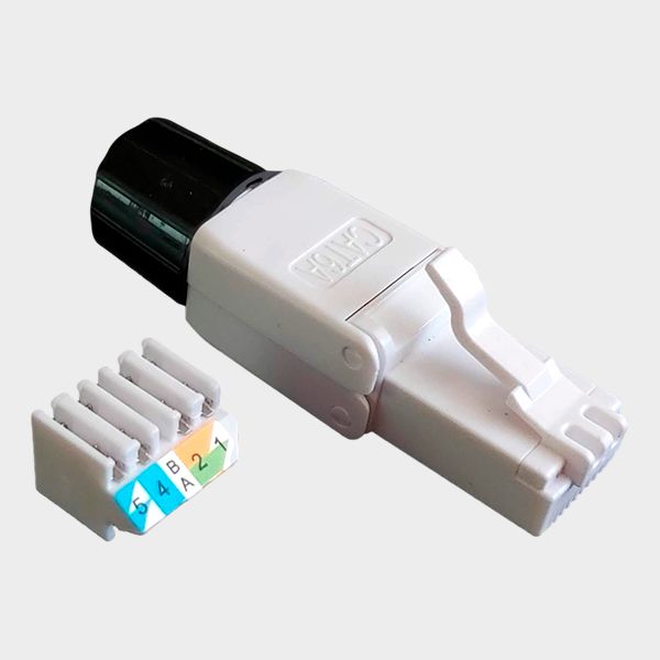 Plug Modular sin herramienta RJ45 UTP CAT6A cable 8mm 2