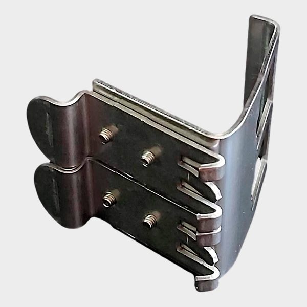 Adaptador para Riel DIN Keystone 2 Puertos Metálico 3