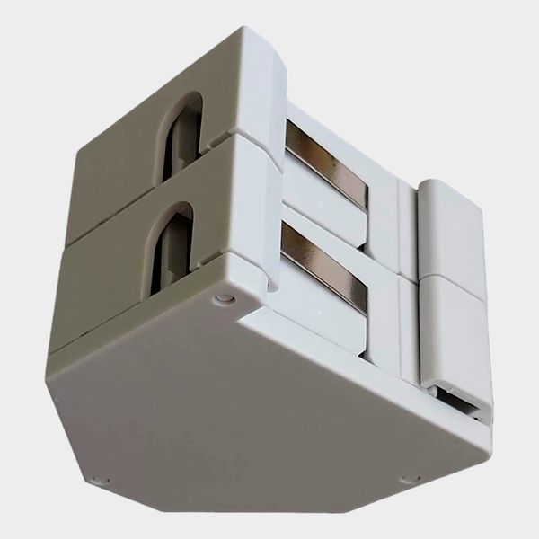 Adaptador para Riel DIN Keystone 2 Puertos Plástico 2