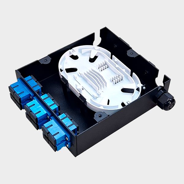 Cabecera Fibra Óptica Riel DIN 12 fibras SC interior 2