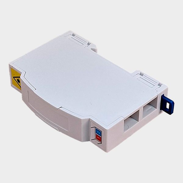 Cabecera Fibra Óptica Riel DIN 2 fibras SC simplex interior 2
