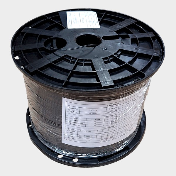 Cable Acometida Fibra Óptica Monomodo Interior, 2 Fibras, LSZH, 2000m 1