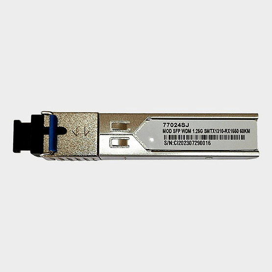 Módulo SFP WDM Monomodo 1.25Gbps LC TX1310-RX1550 60km