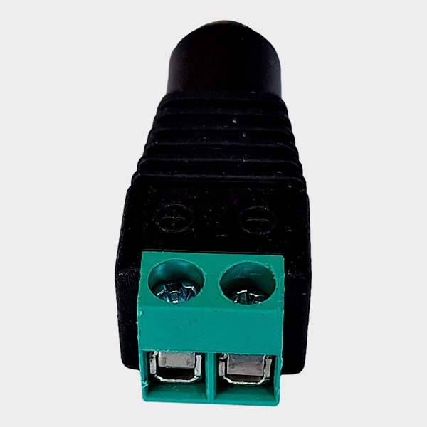 Conector 12VDC Jack Hembra para Cámara 2