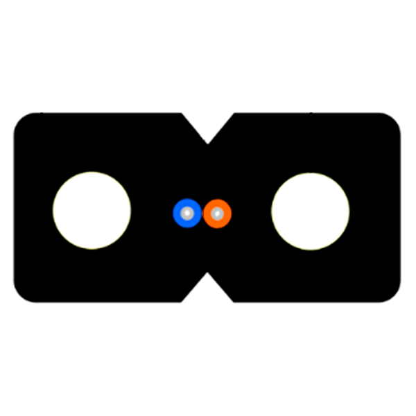 Cable Acometida Fibra Óptica Monomodo Interior, 2 Fibras, LSZH, 2000m 3