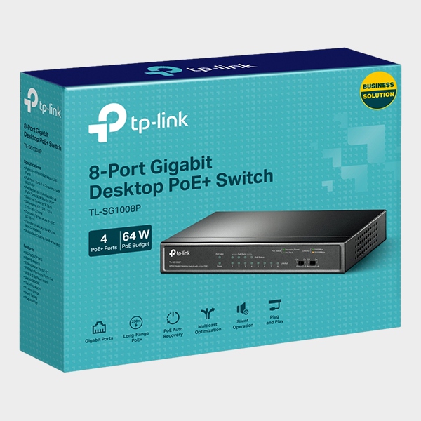 Switch TP-Link  8 Puertos Gigabit 4 PoE 3