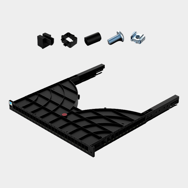 Bastidor Organizador de Cables 1U para Gabinete 19