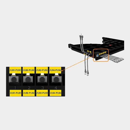 Bastidor Organizador de Cables 1U para Gabinete 19" 1000mm