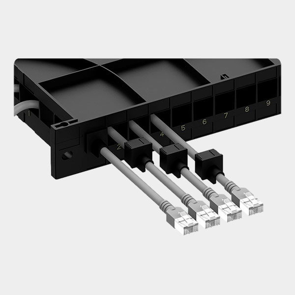 Bastidor Organizador de Cables 1U para Gabinete 19