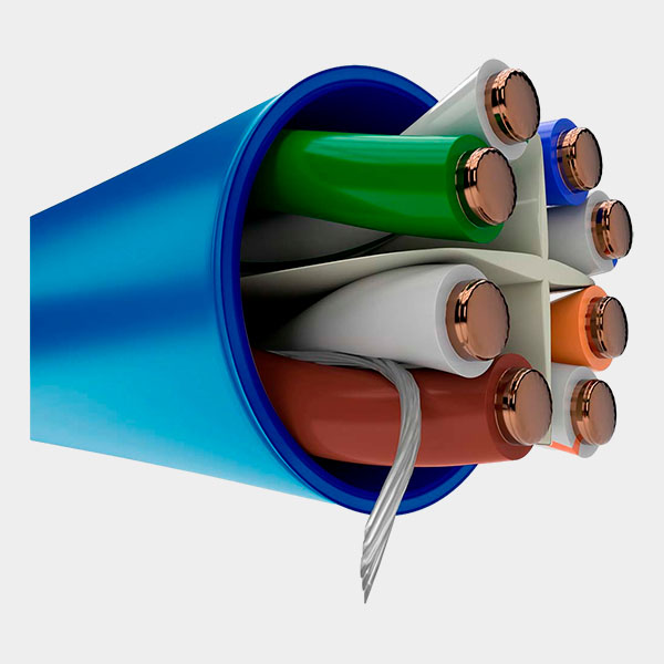 Cable UTP Cat 6 NEXXT 24AWG 305m 4 Pares Azul CM 2