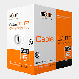 Cable UTP Cat 6 NEXXT 24AWG 305m 4 Pares Azul CM