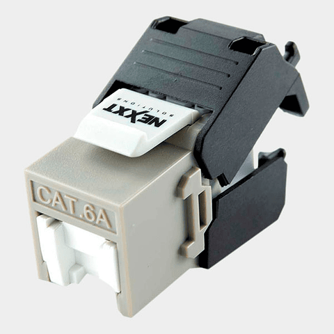 Modulo RJ45 CAT 6A NEXXT UTP Gris Sin Herramienta