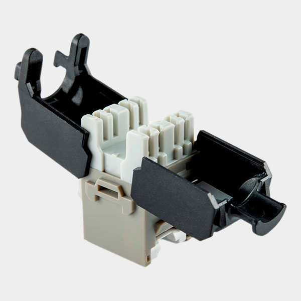 Modulo RJ45 CAT 6A NEXXT UTP Gris Sin Herramienta 2