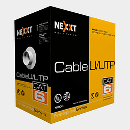 Cable UTP Cat 6 NEXXT 23AWG 305m 4 Pares Azul LSZH