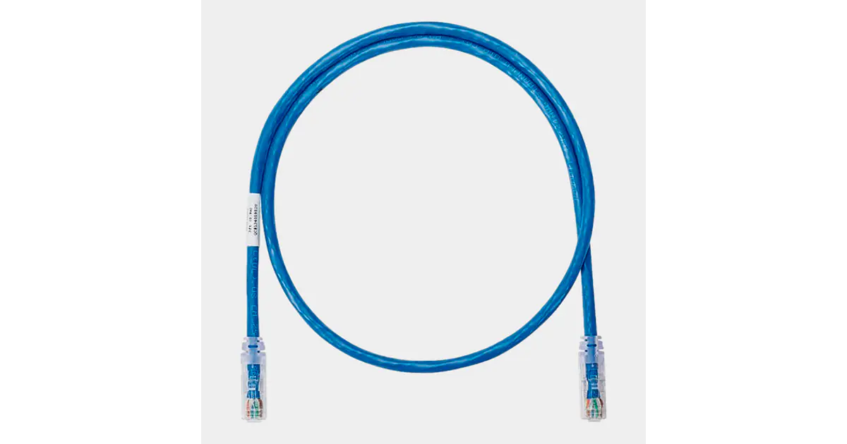 Patch Cord CAT 6A Netkey Panduit UTP LSZH Azul 26 AWG 0.9 m