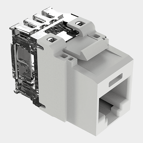 Modulo RJ45 CAT 6A Netkey Panduit Keystone Punchdown UTP Blanco