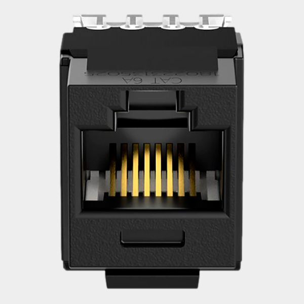 Modulo RJ45 CAT 6A Netkey Panduit Keystone Punchdown UTP Negro 2