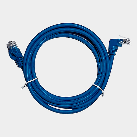 Patch Cord CAT 6 NHTD UTP LSZH Azul 2 m Angular 90°
