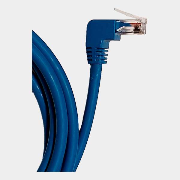 Patch Cord CAT 6 NHTD UTP LSZH Azul 2 m Angular 90° 2