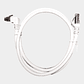 Patch Cord CAT 6 NHTD UTP LSZH Blanco 1 m Angular 90° - Miniatura 1