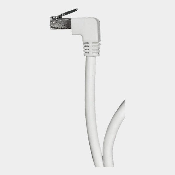 Patch Cord CAT 6 NHTD UTP LSZH Blanco 0,5 m Angular 90° 2