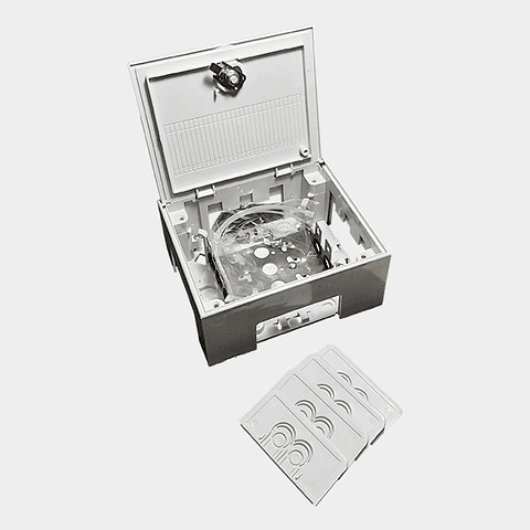 Caja Interior Tipo Box I Soporte 3 Regletas Krone