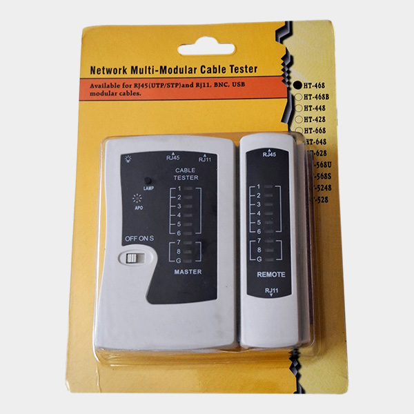 Probador de Cables Modular RJ45 UTP/STP 5