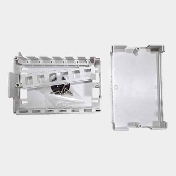 Caja Modular 6/12 Puertos Keystone RJ45 Blanco 3