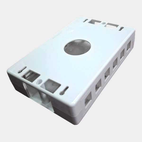 Caja Modular 6/12 Puertos Keystone RJ45 Blanco 2