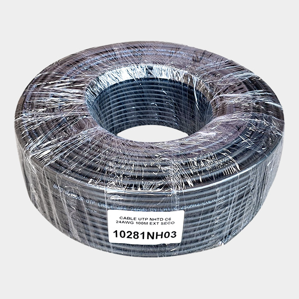 Cable UTP Cat 6 NHTD 100m 4 Pares 24AWG Exterior Seco 1