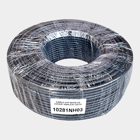 Cable UTP Cat 6 NHTD 100m 4 Pares 24AWG Exterior Seco