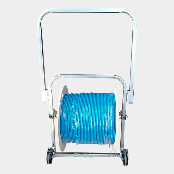 Porta Carrete de Cable de Red con Ruedas 1