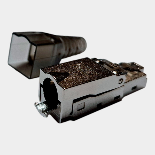 Plug Modular sin herramienta RJ45 STP CAT7 blindado 2