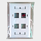 Faceplate plano 4 puertos Keystone vertical blanco - Miniatura 2