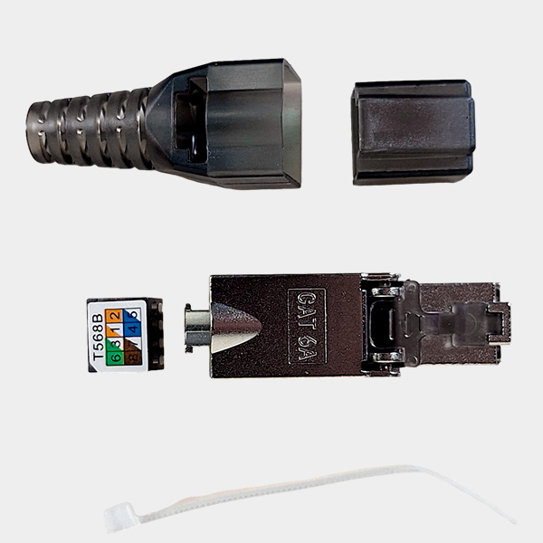 Plug Modular sin herramienta RJ45 FTP CAT6A blindado 1