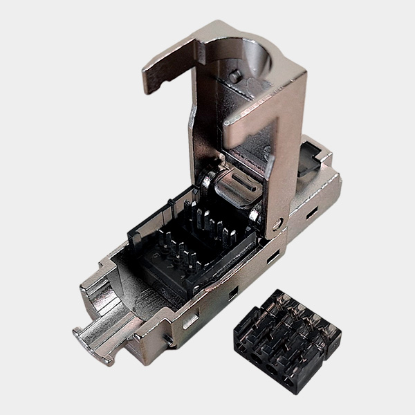 Plug Modular sin herramienta RJ45 FTP CAT6A blindado 2