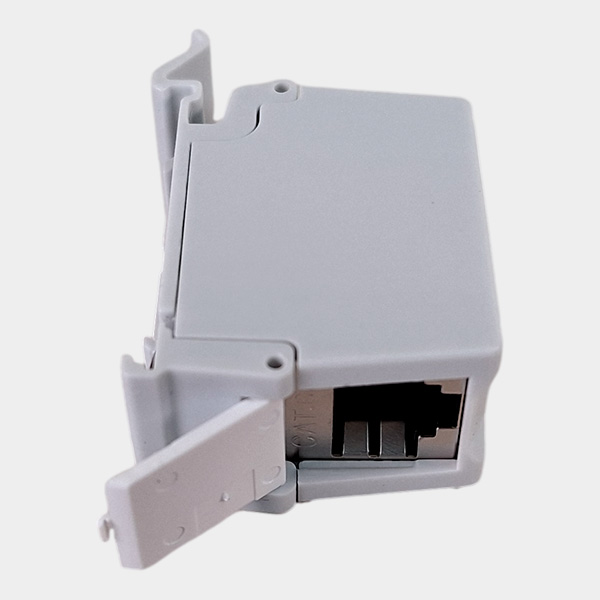 Modulo Acoplador CAT 6A FTP Riel DIN Gris 5