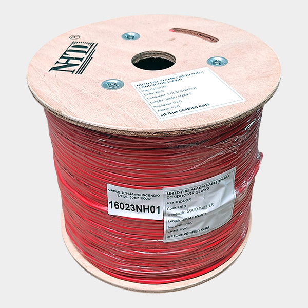 Cable Incendio 2x14 AWG Unifilar FPLR NHTD 305m 1