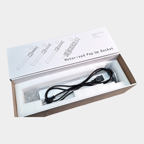 Tomacorriente Embutido Touch para Escritorio  y Cargador 3 Módulos 16A 2 USB 4