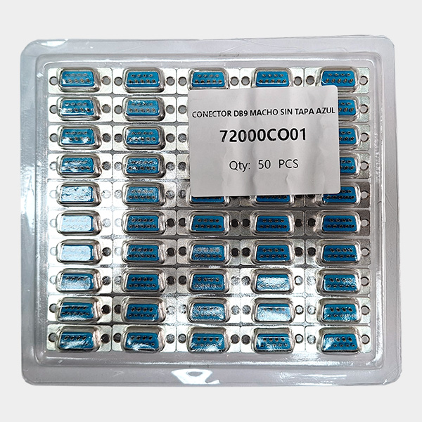 Kit Conectores DB9 Macho Azul 1