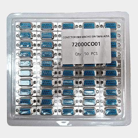 Kit Conectores DB9 Macho Azul