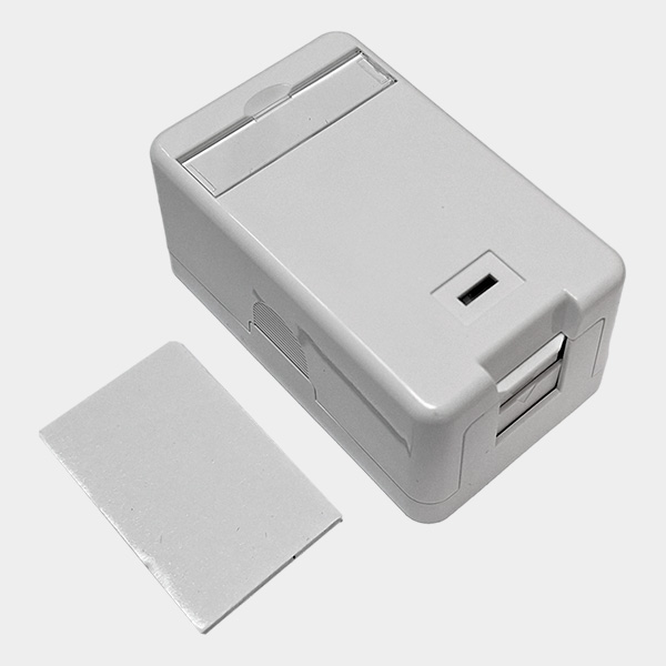 Roseta Modular 1 Puerto Keystone RJ45 Vacío Blanco 2