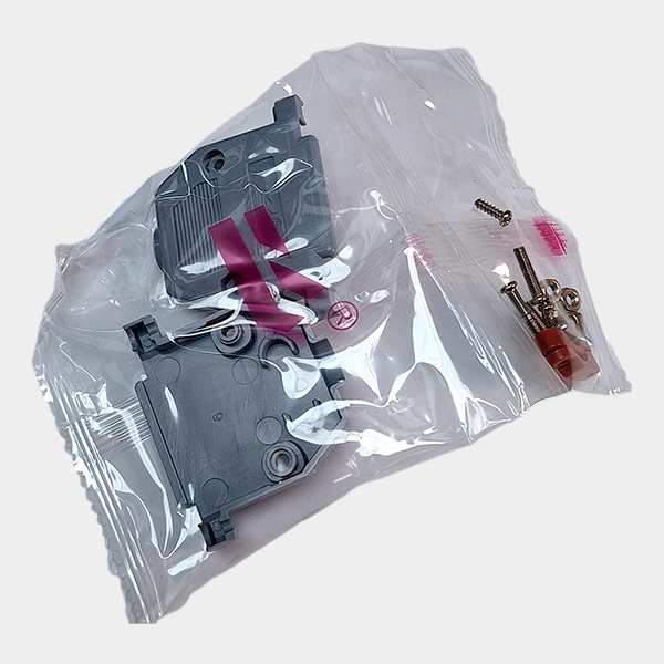 Tapa Plástica Conector DB25 180° Gris 1