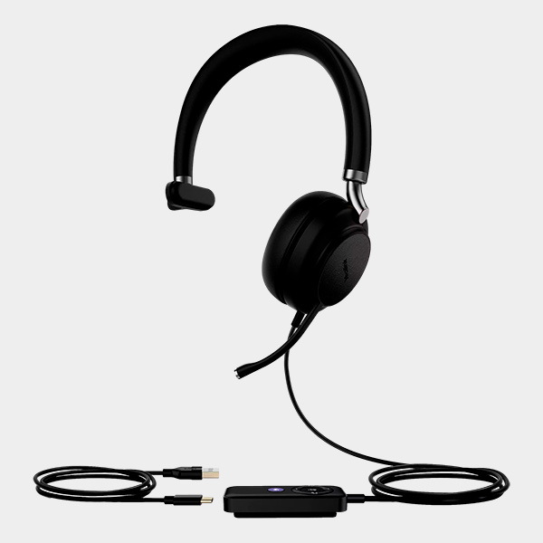 Cintillo Yealink USB UH38 Mono Teams Negro 1