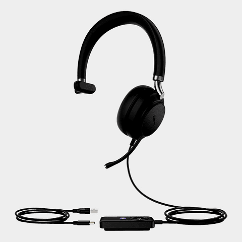 Cintillo Yealink USB UH38 Mono Teams Negro