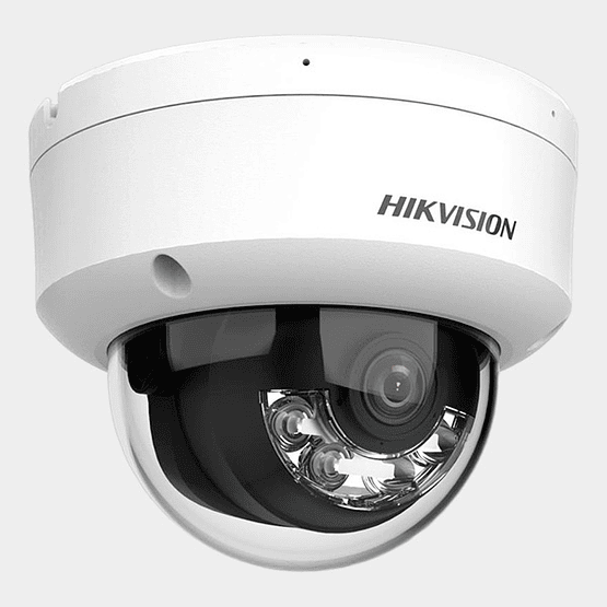 Camara Domo IP Hikvision 4MP Exterior Lente Fijo IR 30m IK08