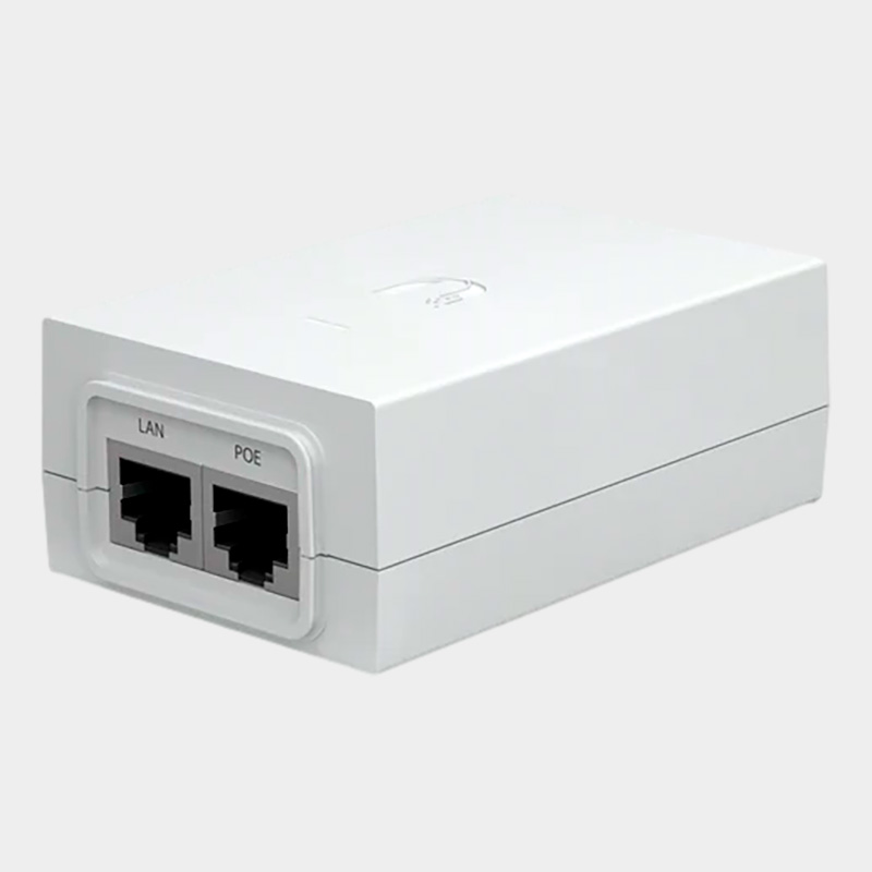 Inyector PoE Ubiquiti modelo POE-24-30W-G-WH 1